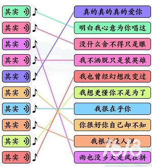 文字玩出花其实之歌连线怎么过关